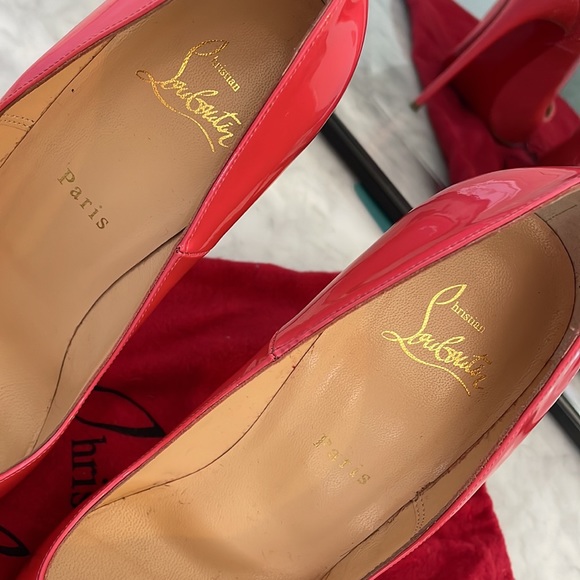 CHRISTIAN LOUBOUTIN So Kate 120 Patent Leather Hot Pink - Picture 4 of 10